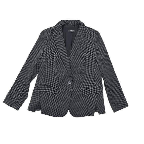 Lane Bryant Black Blazer Size 18 Plus Rayon One Button Lined - Picture 1 of 8